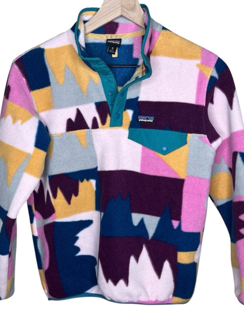 Patagonia Kids' Lightweight Synchilla Snap-T Pullover fleece 
size M